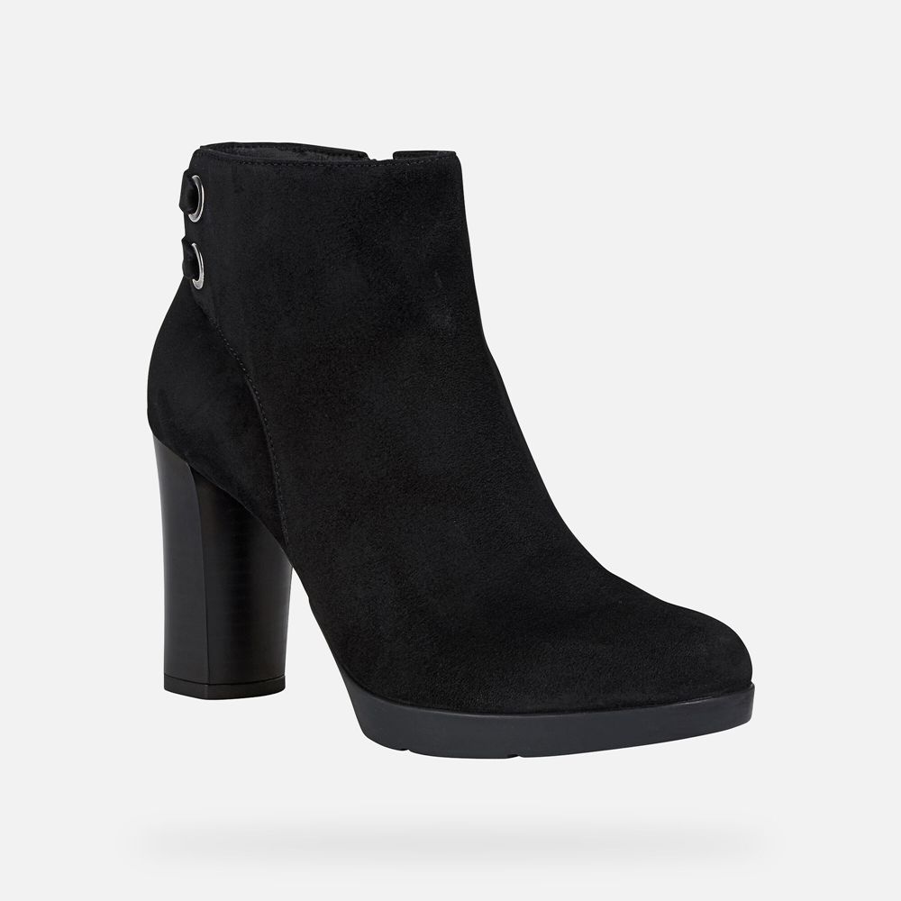 Geox Ankle Boots Black Anylla - Geox Womens Shoes - TZXQFY081